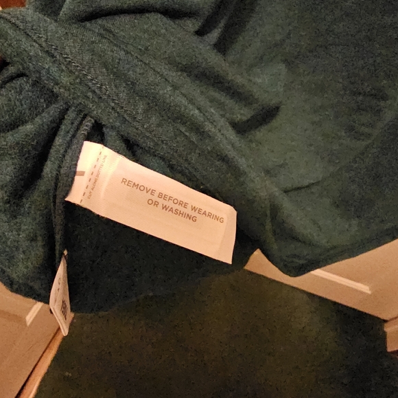 NWT LOFT Outlet Long-sleeved Teal Cowl Neck Dress - XL - Picture 6 of 6